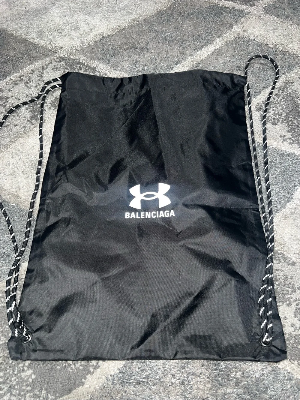 Balenciaga x Under Armour Logo Drawstring Sackpack/Gym Bag NWOT